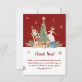Nutcracker Weihnachtsdusche Party Dankeskarte (Vorderseite)
