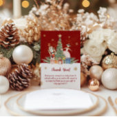 Nutcracker Weihnachtsdusche Party Dankeskarte