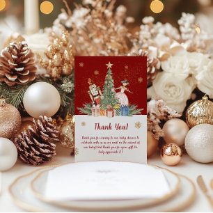 Nutcracker Weihnachtsdusche Party Dankeskarte