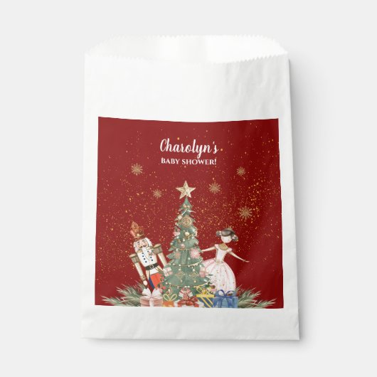 Nutcracker Weihnachtsdusche Party Geschenktütchen (Vorderseite)