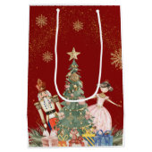 Nutcracker Weihnachtsdusche Party Mittlere Geschenktüte (Rückseite)