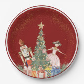Nutcracker Weihnachtsdusche Party Pappteller (Vorderseite)