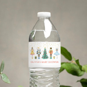 Nutcracker Weihnachtsdusche Wasserflaschenetikett