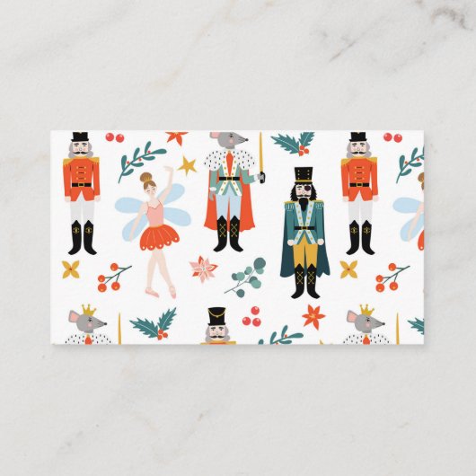 Nutcracker Weihnachtsduschmaschine Windelwindeln Begleitkarte (Rückseite)