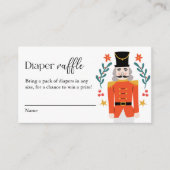 Nutcracker Weihnachtsduschmaschine Windelwindeln Begleitkarte (Vorderseite)