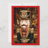 Nutcracker Weihnachtsessen Party Thema Custom Text Einladung (Vorderseite)