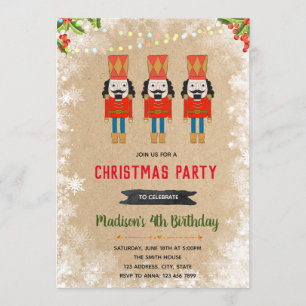 Nutcracker-Weihnachtsfeier Einladung