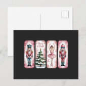Nutcracker Weihnachtsfeier Geschenk fest Feiertagspostkarte (Vorne/Hinten)