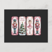 Nutcracker Weihnachtsfeier Geschenk fest Feiertagspostkarte (Vorderseite)