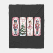 Nutcracker Weihnachtsfeier Geschenk fest Fleecedecke (Vorderseite)