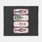 Nutcracker Weihnachtsfeier Geschenk fest Fleecedecke (Vorderseite (Horizontal))