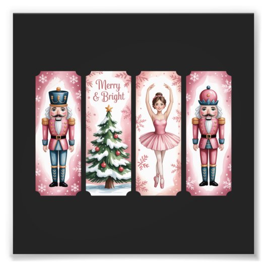 Nutcracker Weihnachtsfeier Geschenk fest Fotodruck (Vorne)