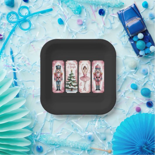 Nutcracker Weihnachtsfeier Geschenk fest Pappteller (Party)