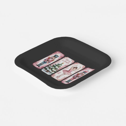 Nutcracker Weihnachtsfeier Geschenk fest Pappteller (Gewinkelt)