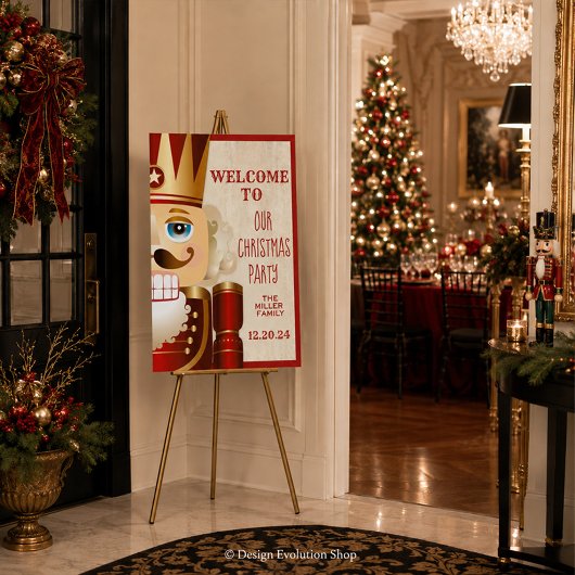 Nutcracker Weihnachtsfeiertag Begrüßungszeichen Poster