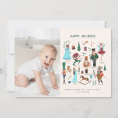 Nutcracker | Weihnachtsfeiertag | Fotokarte Feiertagskarte (Vorderseite)