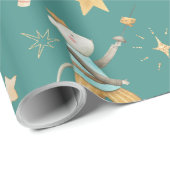 Nutcracker Weihnachtsfeiertag Green Geschenkpapier (Rolleneckpunkt)