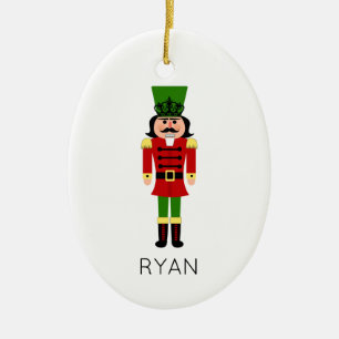 Nutcracker Weihnachtsfeiertag NAME Classic Keramik Ornament