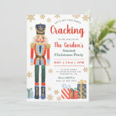 Nutcracker Weihnachtsfeiertag Party Einladung (Stehend Vorderseite)