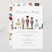 Nutcracker Weihnachtsfeiertag Party Einladung Feie (Vorne/Hinten)