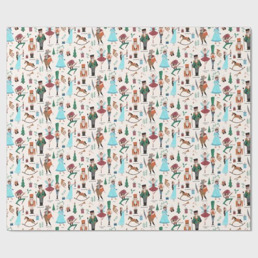 Nutcracker | Weihnachtsfeiertag | Schleifpapier Geschenkpapier (Flach)