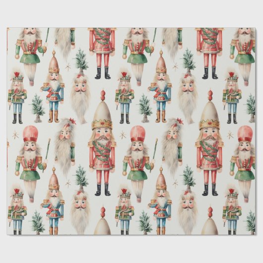 Nutcracker Weihnachtsfest Geschenkpapier (Flach)