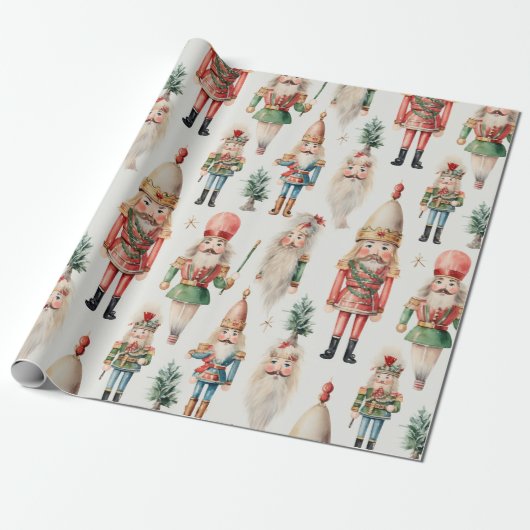 Nutcracker Weihnachtsfest Geschenkpapier (Ungerollt)