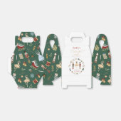 Nutcracker Weihnachtsfest Grün Gold Geschenkschachtel (Ungefaltet)