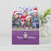 Nutcracker Weihnachtsfotokarte Feiertagskarte (Stehend Vorderseite)