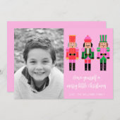 Nutcracker Weihnachtsfotokarte Feiertagskarte (Vorne/Hinten)