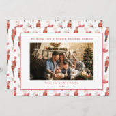 Nutcracker Weihnachtsfotokarte Feiertagskarte (Vorne/Hinten)