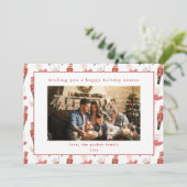 Nutcracker Weihnachtsfotokarte Feiertagskarte (Stehend Vorderseite)