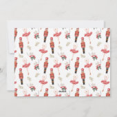 Nutcracker Weihnachtsfotokarte Feiertagskarte (Rückseite)