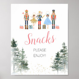 Nutcracker Weihnachtsgebäck Brautparty Tee Snacks Poster