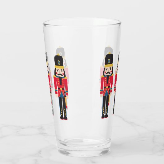 Nutcracker Weihnachtsgeschenk dekorative Bierkrebs Glas (Links)