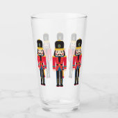 Nutcracker Weihnachtsgeschenk dekorative Bierkrebs Glas (Vorderseite)