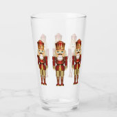 Nutcracker Weihnachtsgeschenk dekoratives Bier Glas (Rückseite)
