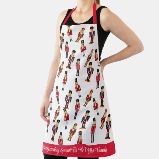 Nutcracker Weihnachtsgeschenk Name & Text hinzufüg Schürze (InSitu)