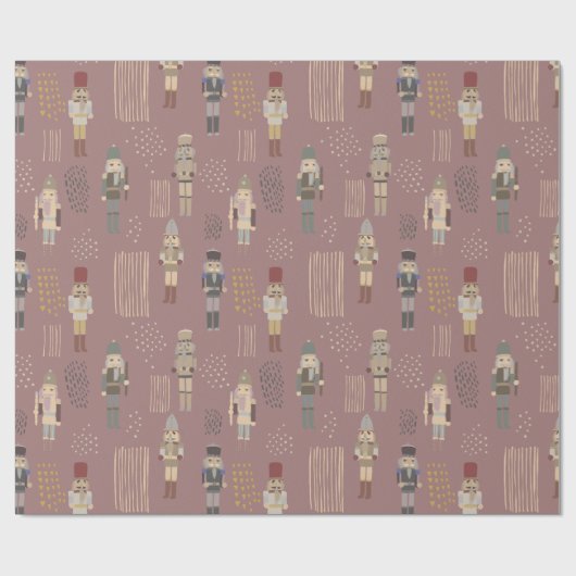 Nutcracker Weihnachtsgeschmack Geschenkpapier (Flach)