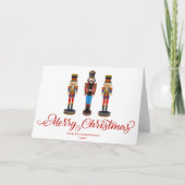 Nutcracker Weihnachtsgrüße Faltkarte Einladung (Vorderseite)