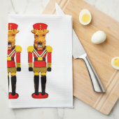 Nutcracker Weihnachtshunde Geschirrtuch (Viertel Falte)