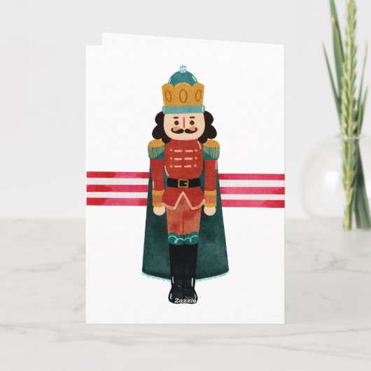 Nutcracker Weihnachtskarte Feiertagskarte (Rückseite)