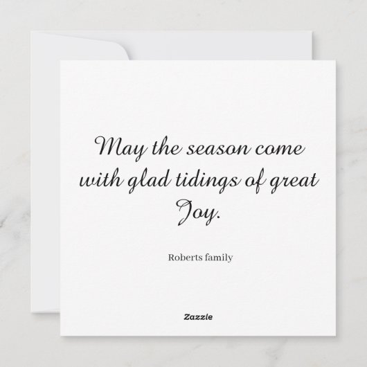 Nutcracker Weihnachtskarte Feiertagskarte (Rückseite)