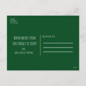 Nutcracker Weihnachtskarte Feiertagspostkarte (Rückseite)