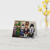 Nutcracker Weihnachtskarte Karte (Gelbe Blume)