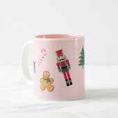 Nutcracker Weihnachtskunstmalerei Tasse (Vorderseite Links)