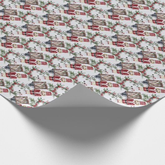 Nutcracker Weihnachtsmagie Geschenkpapier (Ecke)