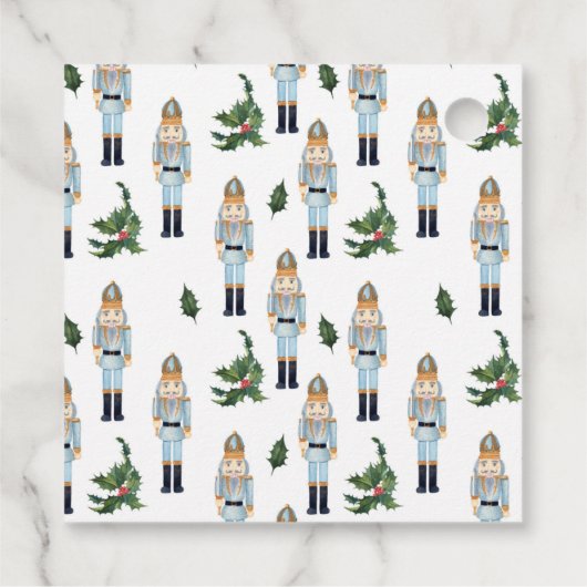 Nutcracker Weihnachtsmarke Geschenkanhänger (Rückseite)