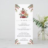 Nutcracker Weihnachtsmenü Menükarte (Stehend Vorderseite)