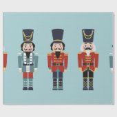 Nutcracker Weihnachtsmuster Geschenkpapier (Flach)